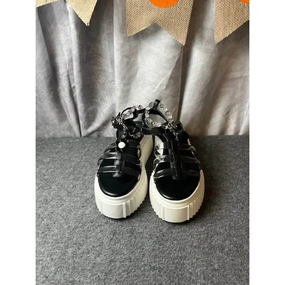 Circus NY by Sam Edelman Women's Black Ester Platform Sandals Shoe Size 8 - Picture 2 of 8